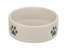 Keraminė Trixie dubenėlis šunims/katėms, 0,3 l, 12 cm, pilkas