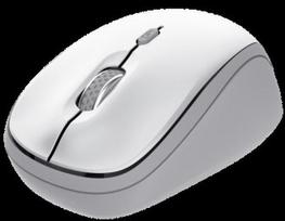 Pasitikėkite Yvi Multi-Device Wireless-Bluetooth Silent Mouse, balta