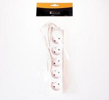 Libox prailgintuvas 3m, 5 lizdai, baltas