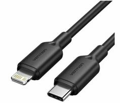 Vention Usb-c į Lightning kabelis 3a 480mbps 1m juodas