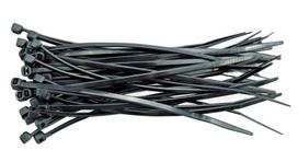 Plastikiniai kabelių segtukai - Vorel - 290x3,6 mm - Juoda - 100 vnt. - Atsparūs - Lengva naudoti