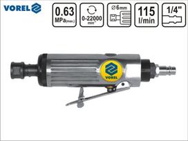 Pneumatinis tiesus šlifuoklis 6 mm Vorel 81108