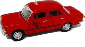 Modelis "fiat 125p Taxi" 1:39, raudonas