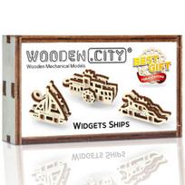 3D medinis galvosūkis, Valdikliai Laivai, 28 dalių, woodencity