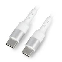 Usb-c į Usb-c 60w 1m Akyga baltas laidas