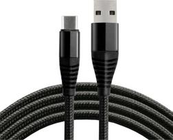 everActive USB-C laidas, greitas įkrovimas 5 A 40 W, pintas, 1 m, juodas