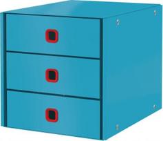 Leitz Cosy organizatoris su 3 stalčiais, mėlynas