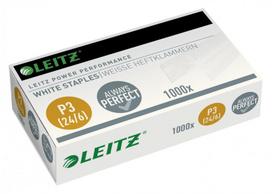 Leitz P3 24/6 baltos sąsagos, 1000 vnt.
