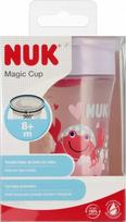 Nuk Magic Cup 230ml 8m+ raudonas neperslakomas puodelis