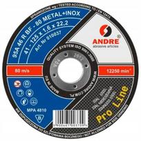 Šlifavimo diskas Andre 125x1,6x22,2mm, metalui ir nerūdijančiam plienui