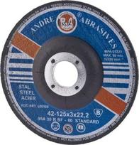 Andre pjovimo diskas 125x3x22,2mm, plienui, 95a 30r Bf