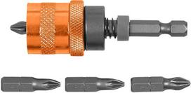 Magnetinis antgalių laikiklis 1/4", 65mm, 5 vnt. rinkinys