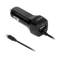 Automobilinis įkroviklis 5v 2.1a Usb Microusb 12v 24v