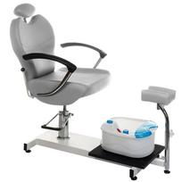 Pedikiūro krėslas su pėdų vonele PEDICURE CHAIR COMFORT HYDRAULIC WHITE