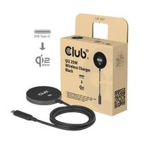 MOBILE CHARGER QI2 MAGSAFE/25W BLACK CAC-3027 CLUB3D|CAC-3027