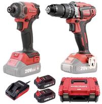 Įrankių rinkinys Worcraft XCUBE030 (CHD-S20LiBA + CIS-S20LiB-260); 20 V; 2x2,0 Ah akum.