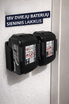 Makita baterijų laikiklis ant sienos 2 akumuliatoriams