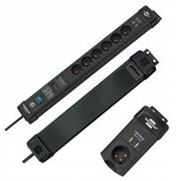 Prailgintuvas su 6 lizdais ir 2 Usb, apsauga nuo viršįtampių