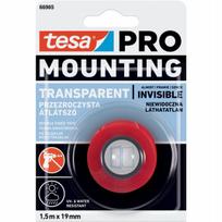 Tesa dvipusė montavimo juosta 19mm x 1.5m, stipri, permatoma