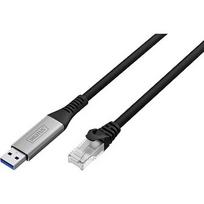 Digitus USB-A to RJ45 Ethernet Cable, 1Gbit/s, 10m AK-300600-100-S