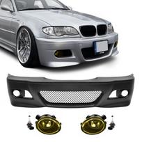 M3 išvaizdos Priekinis Bamperis, skirtas BMW E46 sedan / touring / coupe (98-05), su geltonais priešrūkiniais