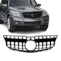 Priekinės grotelės, skirtos Mercedes-Benz GLK X204 (08-12), juodos blizgios