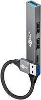 Goobay Slim 4-Port USB Hub, USB-A to USB-C/USB-A, 5Gbit/s | 74458
