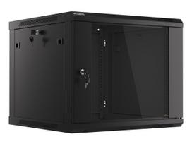 Lanberg | Rack cabinet 19″ wall-mount 9U/600×600 (flat pack) V2 | WF01-6609-10B | Black
