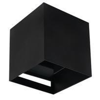 Sieninis lauko šviestuvas CUBE G9 IP65, reguliuojamo švietimo kampo, juodas spalvos