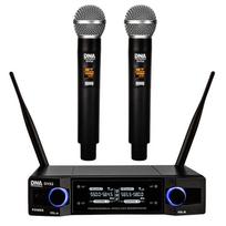 DNA Professional DVS2 - belaidis mikrofonas, 2 rankiniai siųstuvai + bazinė stotelė (560–590 MHz)