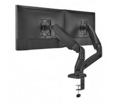 Up Up Premium Dual-Screen Monitoriaus laikiklis 17-32'', VESA 75x75, 100x100, Matinė juoda