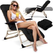 Sulankstomas sodo gultas Sofotel ChillWell, juodas