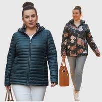 Dvipusė striukė moterims Fashion, žalia, M