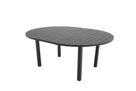 Ištraukiamas sodo stalas Marbella 140/190 cm, juodas