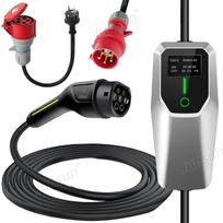 elektros automobilių įkrovimo stočių kabeliai junsun 11kw 16a 2 tipo 6m 3 fazių phev app valdymas