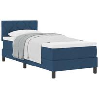 vidaXL Kiemas lova su čiužiniu Mėlyna 80 x 200 cm audinys