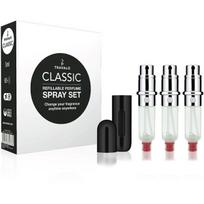 Travalo Classic HD SET Black pildomų kvepalų buteliukų (atomaizerių) rinkinys, 3 x 5 ml