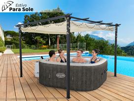 Sodo PERGOLA Para Sole ESTIVO 3x3x2.4m Vandeniui atsparus stogas SP0835