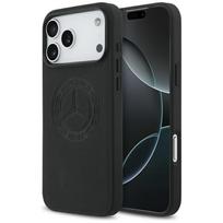 „Mercedes“ odinė vintage logotipo MagSafe dėklas iPhone 17 Pro Max - juodas