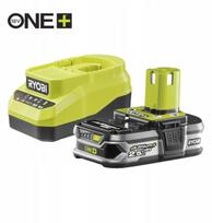 Ryobi KOMPLEKTAS SU MAITINIMO ŠALTINIU RC18120A-125 ĮKROVIKLIS + AKUMULIATORIUS 2.5AH | TT5133006917 | 4892210255389