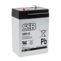 Akumuliatorius (AGM) SSB SB (5Ah, 6V, F1, VRLA)
