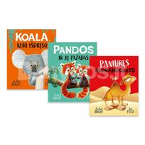 Trijų knygų vaikams rinkinys: Paniuręs kupranugaris + Koala, kuri išdrįso + Pandos ir jų pažadas - Rachel Bright, Jim Field