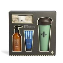 Rinkinys IDC Institute 4 elements: dušo želė, 250 ml + veido prausiklis, 100 ml + gertuvė + rankšluostis