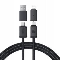 Baseus 4in1 Usb-c + Lightning kabel, 60w Pd/qc, greitas įkrovimas