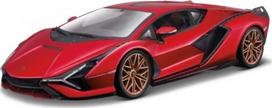 Lamborghini Sian Fkp 37 Raudonas 1:18 Modelis Bburago