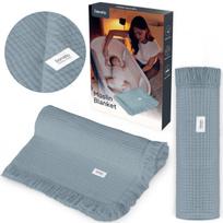 Muslino pledas Lionelo Muslin Blanket Stone Blue, Stone Blue