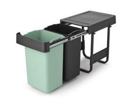 Įmontuojama šiukšliadėžė 2 x 15 L - Sort & Go - Brabantia