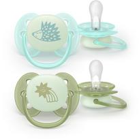 Philips Avent Ultrasoft Night SCF094/01 0-6m čiulptukas Neutral 2 vnt.
