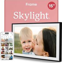 "Skylight Frame" - WLAN skaitmeninis plakatų rėmelis, 15 colių jutiklinis ekranas, nuotraukų siuntimas el. paštu arba programėle, debesų saugykla - puiki dovana