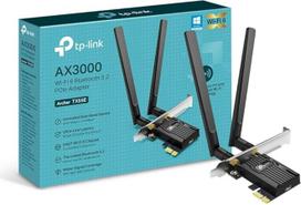 "TP-Link AX3000" AX3000 dviejų dažnių "Wi-Fi 6 Bluetooth 5.2" PCIe adapteris su dviem antenomis, specialiu radiatoriumi, 1024-QAM, itin mažu vėlavimu, "Intel® Wi-Fi 6" mikroschemų rinkiniu, palaiko "Windows 10/11" (64bit)